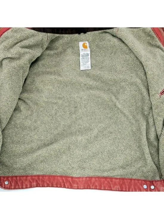 Carhartt Detroit Jacket Women’s XL Vintage Y2K Rose Salmon Pink WJ097 VRS - Picture 11 of 14